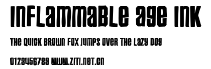 Inflammable Age Ink.ttf字體轉換器圖片
