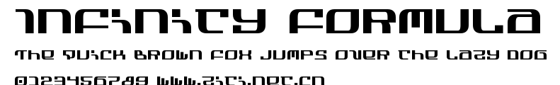 Infinity Formula.ttf字體轉換器圖片