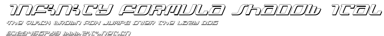 Infinity Formula Shadow Ital.ttf字體轉換器圖片