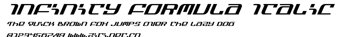 Infinity Formula Italic.ttf字體轉換器圖片