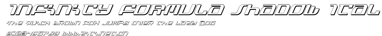 Infinity Formula Shadow Ital.ttf字體轉換器圖片