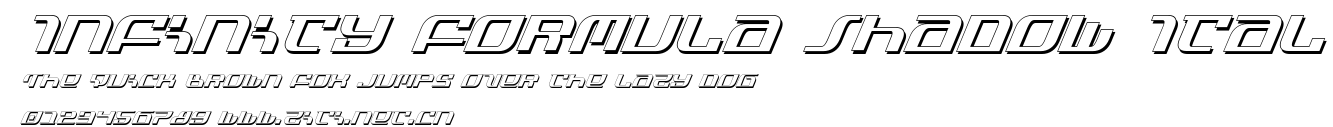 Infinity Formula Shadow Ital.ttf字體轉換器圖片