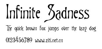Infinite Sadness.ttf字體轉換器圖片