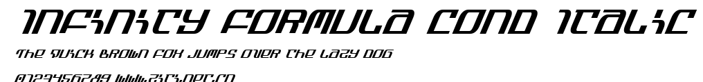 Infinity Formula Cond Italic.ttf字體轉換器圖片