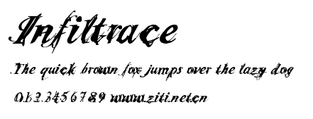 Infiltrace.ttf字體轉換器圖片