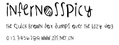 InfernosSpicy.ttf字體轉換器圖片