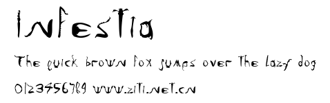 Infestia.ttf字體轉換器圖片