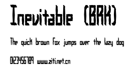 Inevitable (BRK).ttf字體轉換器圖片