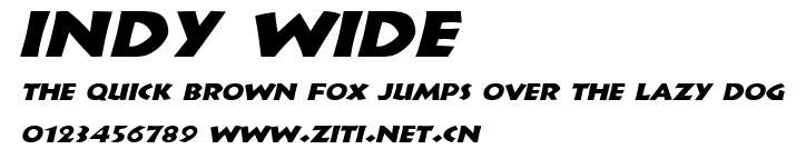 Indy Wide.ttf字體轉換器圖片