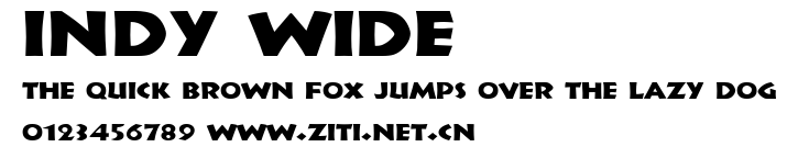 Indy Wide.ttf字體轉換器圖片