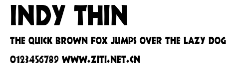 Indy Thin.ttf字體轉換器圖片