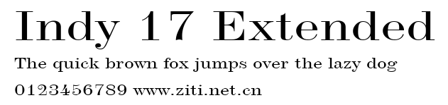 Indy 17 Extended.ttf