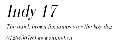 Indy 17.ttf字體轉換器圖片
