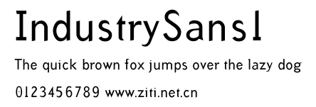 IndustrySans1.ttf字體轉換器圖片
