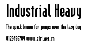 Industrial Heavy.ttf字體轉換器圖片