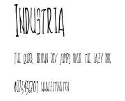 Industria.ttf字體轉換器圖片