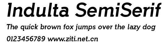 Indulta SemiSerif.otf字體轉換器圖片