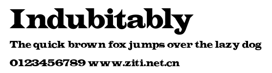 Indubitably.ttf字體轉換器圖片