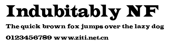 Indubitably NF.ttf字體轉換器圖片