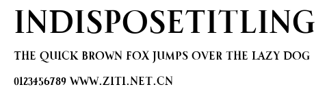 IndisposeTitling.ttf字體轉換器圖片
