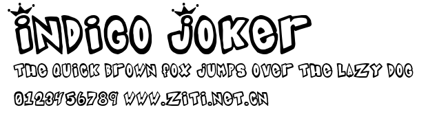 Indigo Joker.ttf字體轉換器圖片