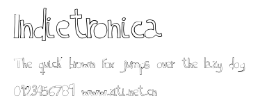 Indietronica.ttf字體轉換器圖片