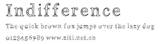 Indifference.ttf字體轉換器圖片