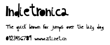 Indietronica.ttf字體轉換器圖片