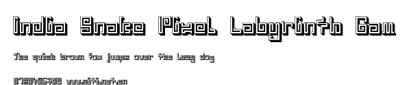 India Snake Pixel Labyrinth Gam.otf