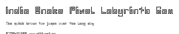 India Snake Pixel Labyrinth Gam.otf