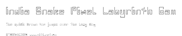 India Snake Pixel Labyrinth Gam.otf