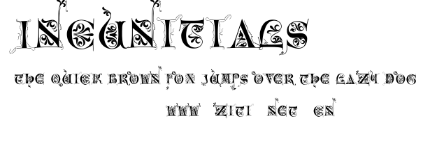 Incunitials.ttf字體轉換器圖片