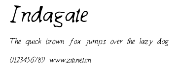Indagate.ttf字體轉換器圖片