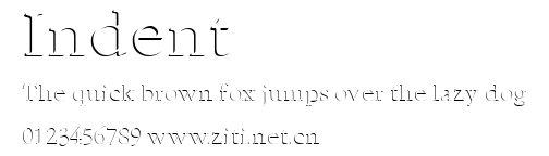 Indent.ttf字體轉換器圖片