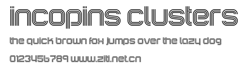 Incopins Clusters.ttf字體轉換器圖片