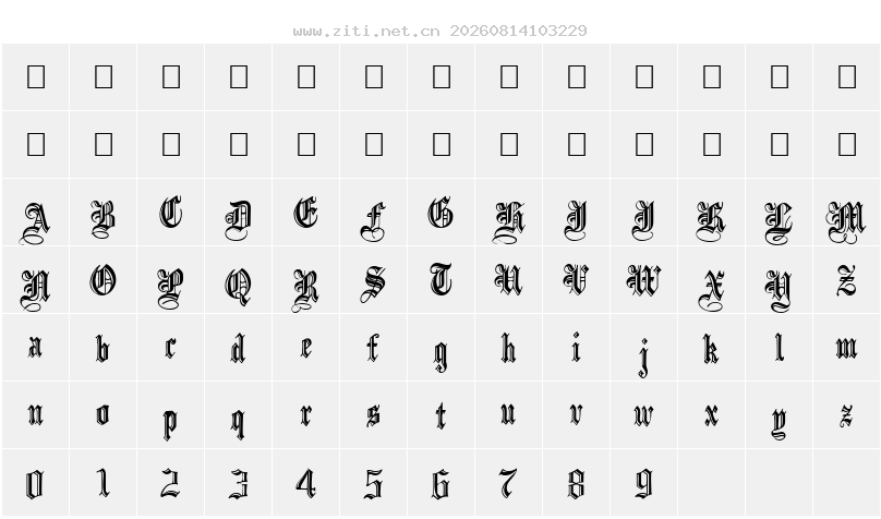 字符映射圖