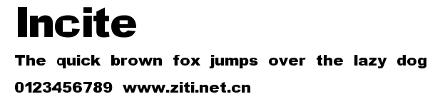 Incite.ttf字體轉換器圖片
