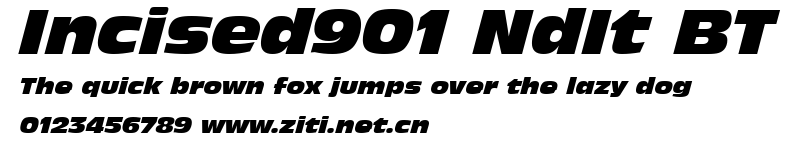 Incised901 NdIt BT.ttf字體轉換器圖片
