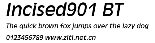 Incised901 BT.ttf字體轉換器圖片