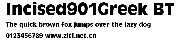 Incised901Greek BT.ttf字體轉換器圖片