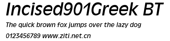 Incised901Greek BT.ttf字體轉換器圖片