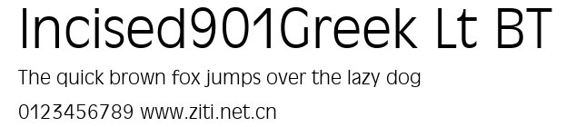 Incised901Greek Lt BT.ttf字體轉換器圖片