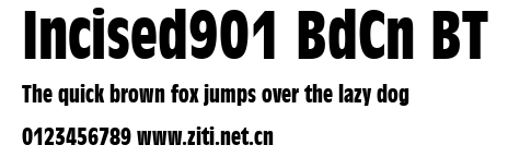 Incised901 BdCn BT.ttf字體轉換器圖片