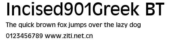 Incised901Greek BT.ttf字體轉換器圖片