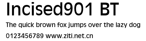 Incised901 BT.ttf字體轉換器圖片