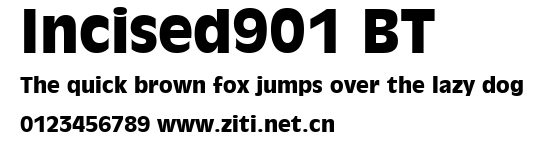 Incised901 BT.ttf字體轉換器圖片
