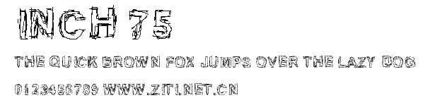 Inch 75.ttf字體轉換器圖片