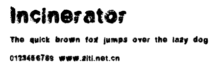 Incinerator.ttf字體轉換器圖片