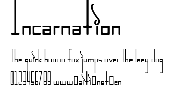 Incarnation.ttf字體轉換器圖片