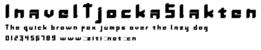 InavelTjockaSlakten.ttf字體轉換器圖片